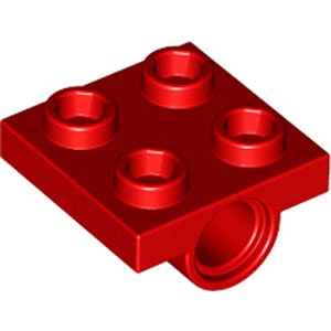 Technic Double Bearing Plate 2 x 2 (Red)