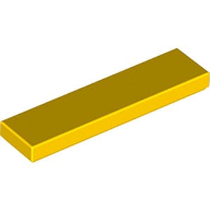 Tile 1 x 4 (Yellow)