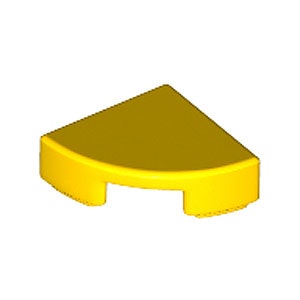 1/4 Circle Tile 1 x 1 (Yellow)