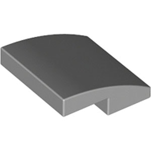 Plate with Bow 2 x 2 x 2/3 (Medium Stone Gray)