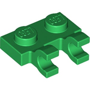 Plate 1 x 2 with holder Vertical (Green)