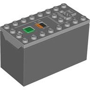 Power Functions Battery Box 4 x 8 x 4 Aaa (Medium Stone Gray)