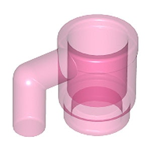 Mug (Transparent Dark Pink)