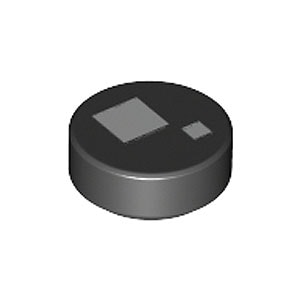 Tile 1 x 1 Round (Black)