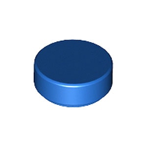 Tile 1 x 1 Round (Blue)