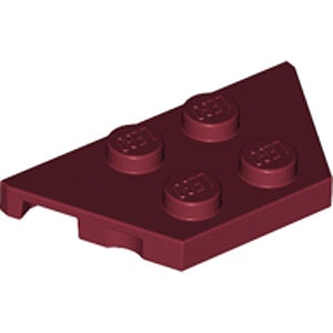 Plate 2 x 4 x 18° (Dark Red)