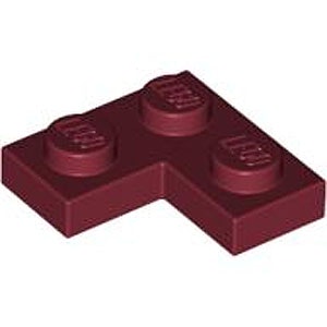 Corner Plate 1 x 2 x 2 (Dark Red)