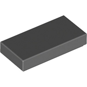 Tile 1 x 2 (Dark Stone Gray)