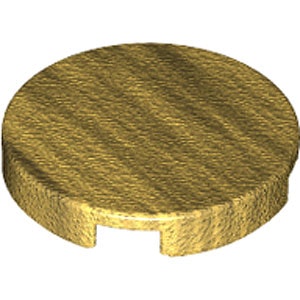 Tile 2 x 2 Round (Pearl Gold)