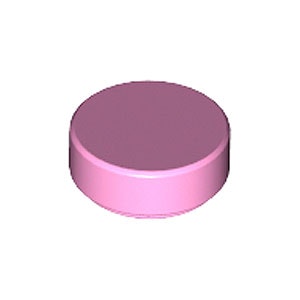 Tile 1 x 1 Round (Bright Pink)