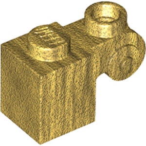 Design Brick 1 x 1 x 2 (Pearl Gold)