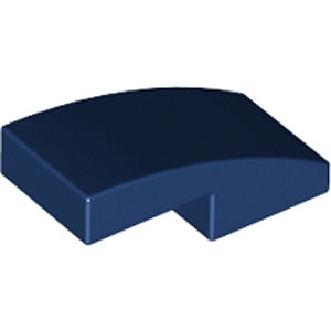 Plate with Bow 1 x 2 x 2/3 (Dark Blue)