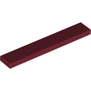 Tile 1 x 6 (Dark Red)