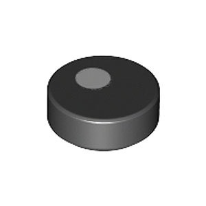 Tile 1 x 1 Round (Black)