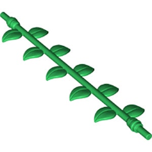 Liane - Ø 3,2 Shaft with 10 Leaves (Green)