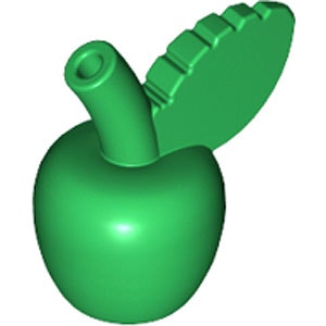 Apple with Leaf (Green)