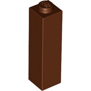 Brick 1 x 1 x 3 (Reddish Brown)