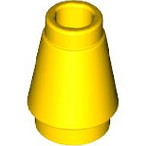 Cone Small 1 x 1 (Yellow)