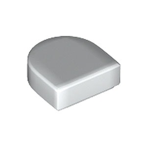 Tile 1 x 1 1/2 Circle (White)