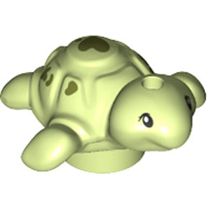 Turtle with hole Ø 1.5 (Yellowish Green)