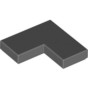 Tile Corner 1 x 2 x 2 (Dark Stone Gray)