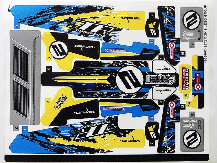 Stickers / Klistermärken - Technic - Remote-Controlled Stunt Racer