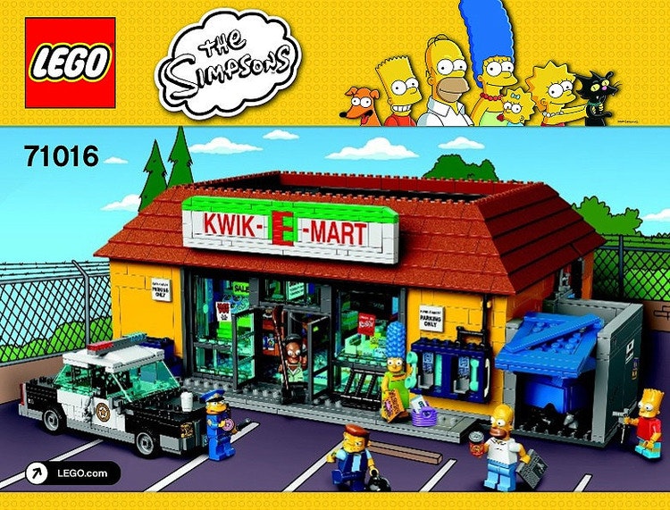 Instruktionsbok / Beskrivning - The Simpsons - The Kwik-E-Mart