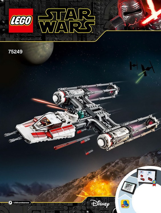 Instruktionsbok / Beskrivning - Star Wars - Resistance Y-wi..
