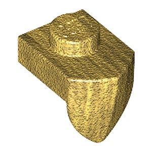 Plate 1 x 1 M. 1 LoDuplo Tand (Pearl Gold)