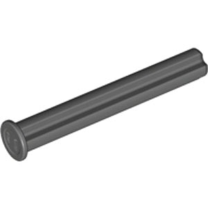 Axle 4m with End Stop (Dark Stone Gray)