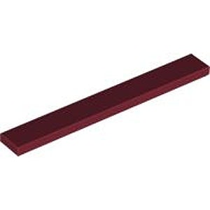 Tile 1 x 8 (Dark Red)