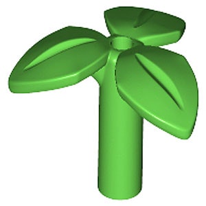 Plant with 3.2 Shaft 1.5 Hole (Bright Green)