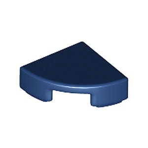 1/4 Circle Tile 1 x 1 (Dark Blue)