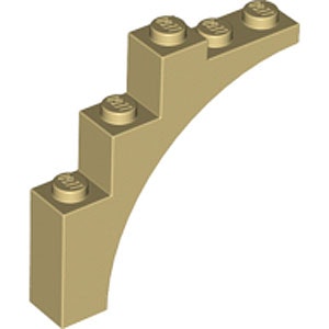 Brick with Bow 1 x 5 x 4 (Tan)