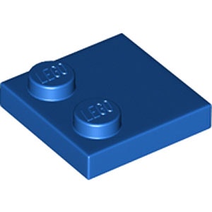 Plate 2 x 2 with Reduced Knobs (Blue)