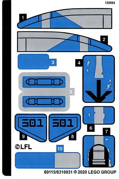 Stickers / Klistermärken - Star Wars - 501st Legion Clone Troopers