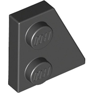 Right Plate 2 x 2 27deg (Black)