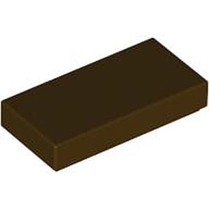 Tile 1 x 2 (Dark Brown)