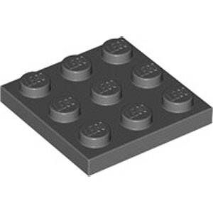 Plate 3 x 3 (Dark Stone Gray)