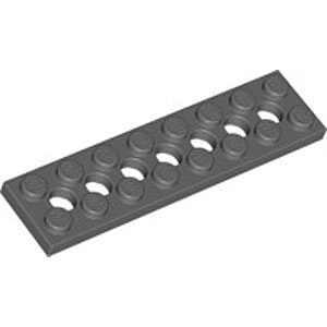 Plate 2 x 8 with Holes (Dark Stone Gray)