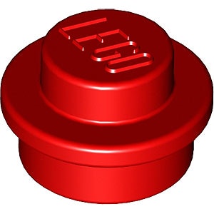 Round Plate 1 x 1 (Red)