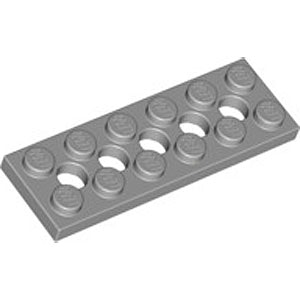 Plate 2 x 6 with Holes (Medium Stone Gray)