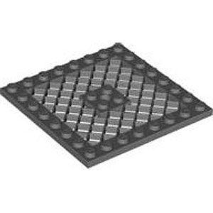 Grid Plate 8 x 8 (Dark Stone Gray)