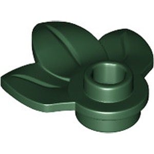 Plant with Plate 1 x 1 (Dark Green)