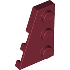 Left Plate 2 x 3 with angle (Dark Red)