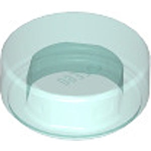 Tile 1 x 1 Round (Transparent Light Blue)