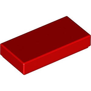 Tile 1 x 2 (Red)