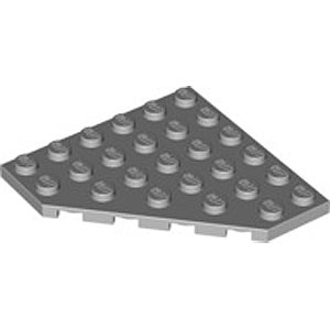 Corner Plate 6 x 6 x 45° (Medium Stone Gray)