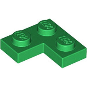 Corner Plate 1 x 2 x 2 (Green)