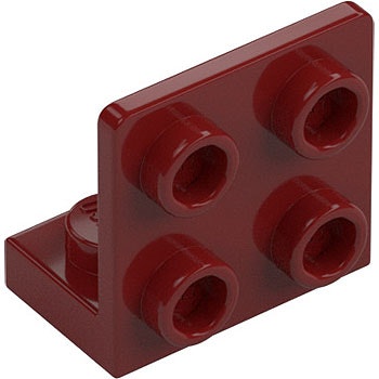 Angular Plate 1.5 Bot. 1 x 2 2/2 (Dark Red)